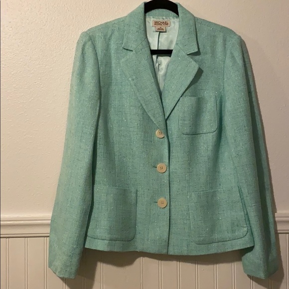 Michael Kors Jackets & Blazers - MICHAEL KORS 🌺TWEED Silk Blend Blazer 14 Jacket